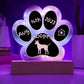 Pharaoh Hound - Personalized Dog Gotcha Day 7" Acrylic Paw Print Plaque