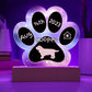 Sussex Spaniel - Personalized Dog Gotcha Day 7" Acrylic Paw Print Plaque