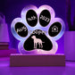 7" Acrylic Paw Print Plaque - Plott Hound - Personalized Hunting Dog Gift, Custom Gotcha Day Plaque for Loyal Tracking Breed