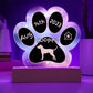 Redbone Coonhound - Personalized Dog Gotcha Day 7" Acrylic Paw Print Plaque