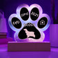 Cocker Spaniel - Personalized Dog Gotcha Day 7" Acrylic Paw Print Plaque