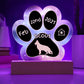 German Shepherd - Personalized Dog Gotcha Day 7" Acrylic Paw Print Plaque