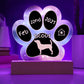 Jack Russel - Personalized Dog Gotcha Day 7" Acrylic Paw Print Plaque