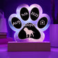 Mastiff - Personalized Dog Gotcha Day 7" Acrylic Paw Print Plaque