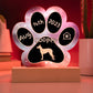 Ibizan Hound - Personalized Dog Gotcha Day 7" Acrylic Paw Print Plaque