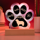 Komondor - Personalized Dog Gotcha Day 7" Acrylic Paw Print Plaque