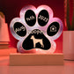 Toy Fox Terrier - Personalized Dog Gotcha Day 7" Acrylic Paw Print Plaque