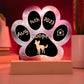 Russian Toy Terrier - Personalized Dog Gotcha Day 7" Acrylic Paw Print Plaque