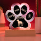7" Acrylic Paw Print Plaque - Plott Hound - Personalized Hunting Dog Gift, Custom Gotcha Day Plaque for Loyal Tracking Breed