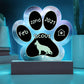 German Shepherd - Personalized Dog Gotcha Day 7" Acrylic Paw Print Plaque