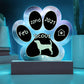 Jack Russel - Personalized Dog Gotcha Day 7" Acrylic Paw Print Plaque