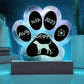 Harrier - Personalized Dog Gotcha Day 7" Acrylic Paw Print Plaque