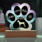 Doberman - Personalized Dog Gotcha Day 7" Acrylic Paw Print Plaque