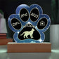 Suphalak cat 7 inch acrylic Gotcha Day plaque with custom paw print