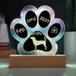 Jack Russel - Personalized Dog Gotcha Day 7" Acrylic Paw Print Plaque
