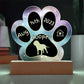 Mastiff - Personalized Dog Gotcha Day 7" Acrylic Paw Print Plaque