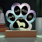 Komondor - Personalized Dog Gotcha Day 7" Acrylic Paw Print Plaque