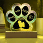 Lhasa Apso - Personalized Dog Gotcha Day 7" Acrylic Paw Print Plaque