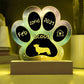 Pembroke Welsh Corgi - Personalized Dog Gotcha Day 7" Acrylic Paw Print Plaque