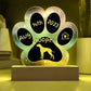 Pointer - Personalized Dog Gotcha Day 7" Acrylic Paw Print Plaque