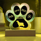Cocker Spaniel - Personalized Dog Gotcha Day 7" Acrylic Paw Print Plaque
