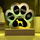 Manchester Terrier - Personalized Dog Gotcha Day 7" Acrylic Paw Print Plaque