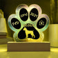Cane Corso - Personalized Dog Gotcha Day 7" Acrylic Paw Print Plaque