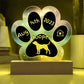 Harrier - Personalized Dog Gotcha Day 7" Acrylic Paw Print Plaque