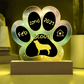 Husky - Personalized Dog Gotcha Day 7" Acrylic Paw Print Plaque