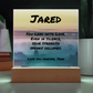Personalized plaque reading “You Lead With Love,” fatherhood tribute with emotional and mental health focus.