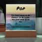 Motivational plaque with “You Don’t Have to Be Perfect,” LED optional acrylic sign for dad mental health support.