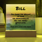 Mental health acrylic plaque with “You Carry the Weight,” custom support gift for dads or partners.