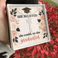Shop our she believed she could so she graduated graduation cap name necklace featuring the Polished Stainless Steel style option from MySisterIsASurvivor.