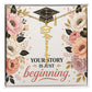 Shop our your story is just beginning graduation cap name necklace featuring the 18k Yellow Gold Finish style option from MySisterIsASurvivor.