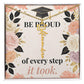 Shop our be proud of every step it took graduation cap name necklace featuring the 18k Yellow Gold Finish style option from MySisterIsASurvivor.