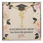 Shop our watching you grow has been the greatest gift graduation cap name necklace featuring the Polished Stainless Steel style option from MySisterIsASurvivor.