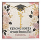 Shop our strong souls create beautiful futures graduation cap name necklace featuring the Polished Stainless Steel style option from MySisterIsASurvivor.