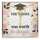 Shop our the tassel was worth the struggle graduation cap name necklace featuring the 18k Yellow Gold Finish style option from MySisterIsASurvivor.