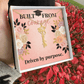Shop our built from courage driven by purpose graduation cap name necklace featuring the 18k Yellow Gold Finish style option from MySisterIsASurvivor.