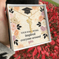 Shop our your hard work inspired everyone around you graduation cap name necklace featuring the Polished Stainless Steel style option from MySisterIsASurvivor.