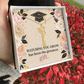 Shop our watching you grow has been the greatest gift graduation cap name necklace featuring the Polished Stainless Steel style option from MySisterIsASurvivor.