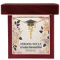 Shop our premium strong souls create beautiful futures graduation cap name necklace from MySisterIsASurvivor.