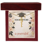 Shop our premium your future is powerful graduation cap name necklace from MySisterIsASurvivor.