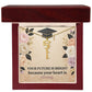 Shop our premium your future is bright because your heart is strong graduation cap name necklace from MySisterIsASurvivor.