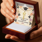 Shop our your hard work inspired everyone around you graduation cap name necklace featuring the 18k Yellow Gold Finish style option from MySisterIsASurvivor.