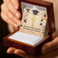 Shop our your future is bright because your heart is strong graduation cap name necklace featuring the 18k Yellow Gold Finish style option from MySisterIsASurvivor.