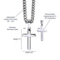 Firefighter cross necklace engraved “The Toughest Fights Are Invisible,” mental health awareness gift