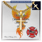 Firefighter cross necklace engraved “When the Smoke Clears Take Care of You,” firefighter wellness gift