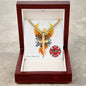 Firefighter cross necklace engraved “The Toughest Fights Are Invisible,” mental health awareness gift