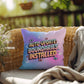 Auto-Update Boundaries Installed Y2K mental health pillow custom name gift - MySisterIsASurvivor